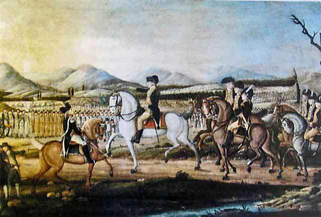 George Washington on his way to crush the Whiskey Rebellion 1794